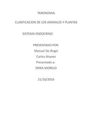 Taxonomia Manuel De Angel Y Carlos Alvarez 9a
