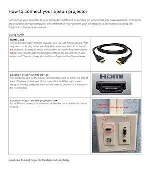 How to connect your Epson projector