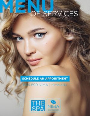 Spa Menu - NIMA
