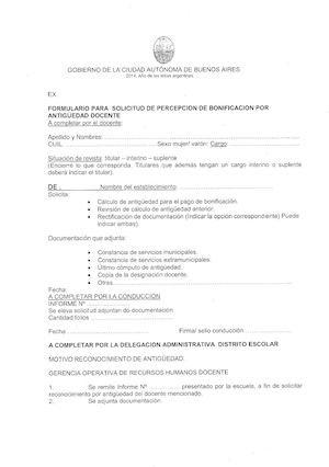 Formulario Para Antiguedad 1