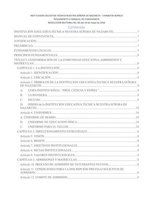 Manual De Convivencia IETNSN