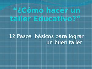 Taller Educativo 1