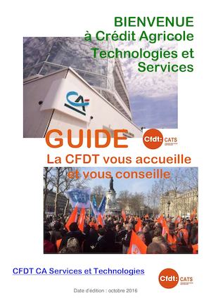 Plaquette Cfdt De Bienvenue à Cats