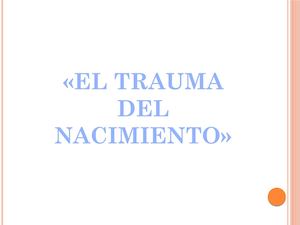 Trauma Del Nacimiento