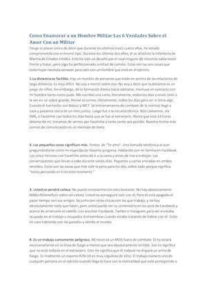 Como Enamorar A Un Hombre Militar Las 6 Verdades Sobre El Amor Con Un Militar