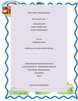 Cartilla De Educacion Inicial