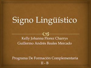 Signo Lingüístico