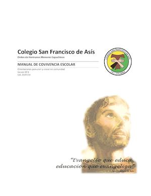 Manual De Convivencia Escolar