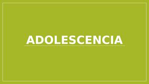 Adolescencia