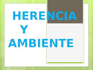 Psicologia Herencia Ambiente