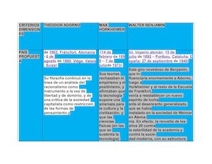 Criterios Dimensiones