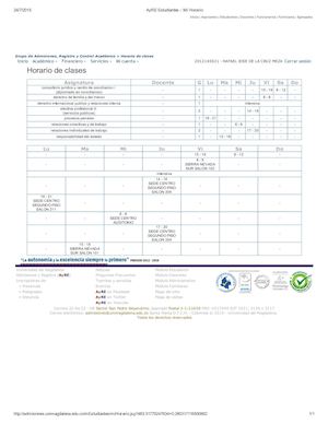Ay Re Estudiantes Mi Horario