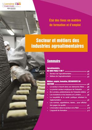 Secteur et des métiers des industries agroalimentaires