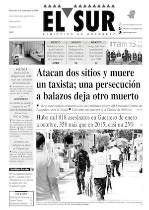 El Sur Miercoles 02112016
