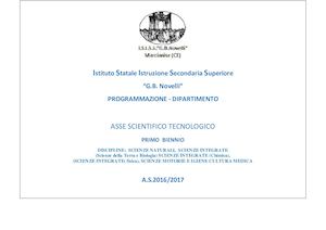 1 Biennio Asse Scientifico