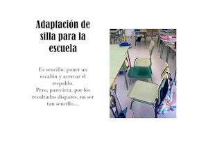 ACONDROPLASIA Adaptación Silla Escuela. FUNDACIÓN ALPE