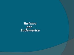 Turismo por Sudamérica