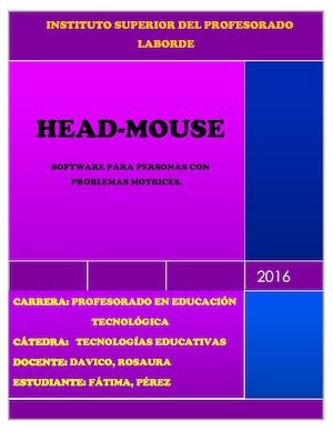 Trabajo Práctico Nº5 Head Mouse