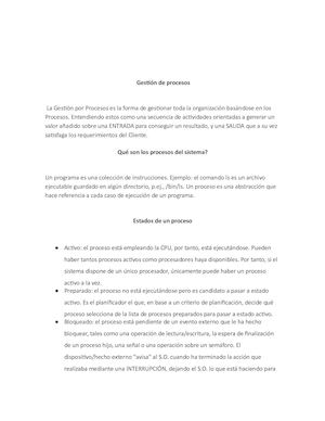 Revista Sobre La Gestión De Procesos