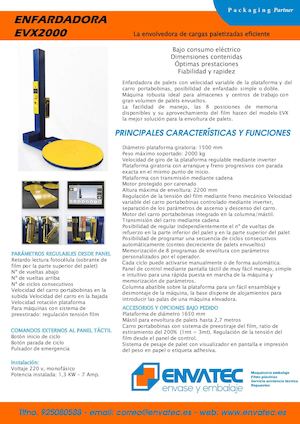 Enfardadora Palets Evx2000