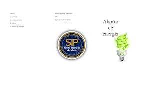 Triptico De Ahorro De Energia