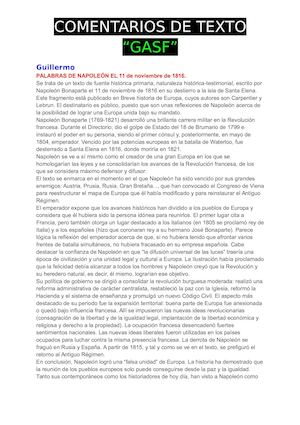 Comentario de texto "GASF"