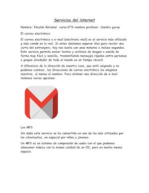 Servicios Del Internet