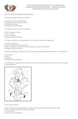 Acumulativa Religion Tercero