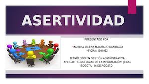 Isabel Ramires Asertividad 1 Martha Plan De Mejora