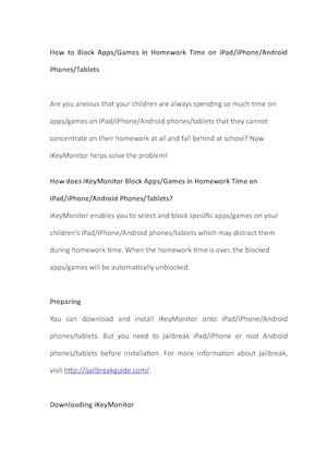 How To Block Apps Games In Homework Time On iPad/iPhone/Android Phones Tablets