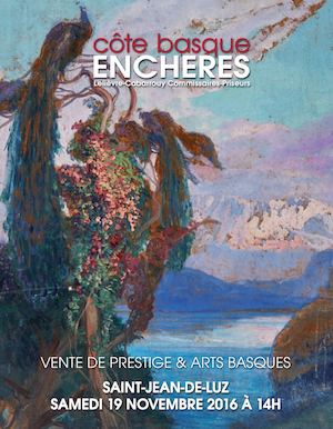 VENTE DE PRESTIGE & ARTS BASQUES - Samedi 19 novembre 2016 à 14:00