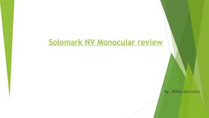 Solomark Night Vision Monocular Review