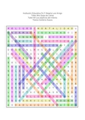 Sopa De Letras Afro Yesica