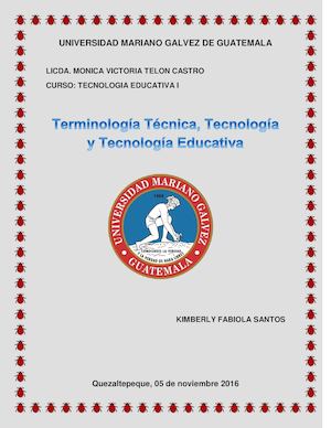 Terminologia De Tecnica