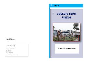Catalogo Colegio León Pinelo