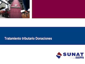 Tratamiento Tributario Donaciones