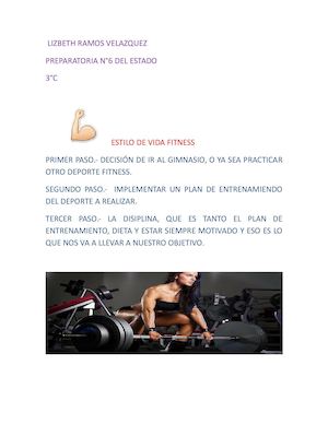 ESTILO DE VIDA FITNESSS LIZBETH