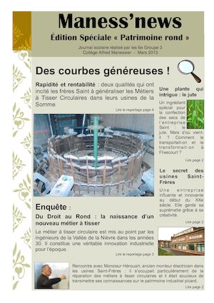 Patrimoine Rond Métier à Tisser Circulaire Flixecourt Avril 2013