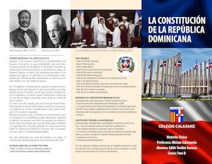 Brochure Constitución De La República Dominicana