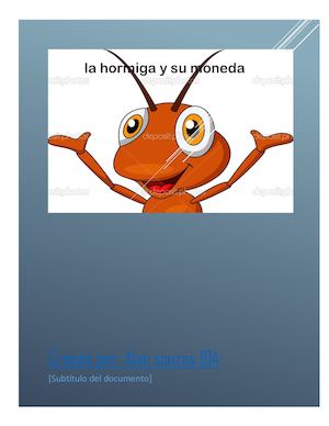 La Hormiga Y Su Moneda