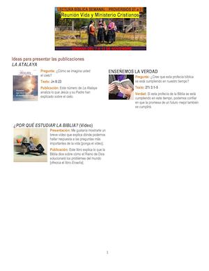 Referencias Vida Y Ministerio Cristianos Del Del 7 A 13 De Noviembre (1)