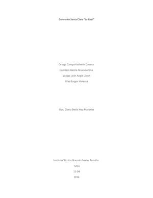 Convento Santa Clara La Real Tunja