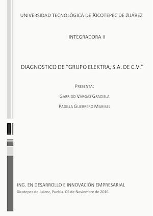 Integradora Ii Diagnostico Proyecto