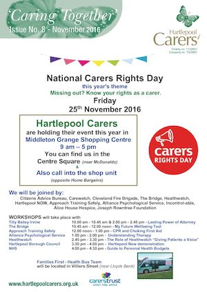 Hartlepool Carers Newsletter No 8 Nov 2016