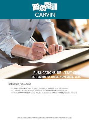 Publications État Civil Sept. > Novembre 2016