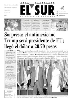 El Sur Miercoles 09112016