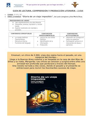 Guías Literarias 3° Trimestre, 2016