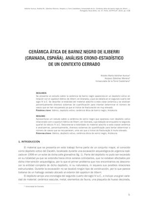 Ceramica Atica De Barniz Negro De Iliber