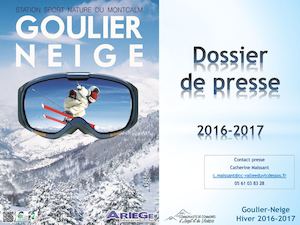 Dossier de presse Goulier Neige 2016 2017