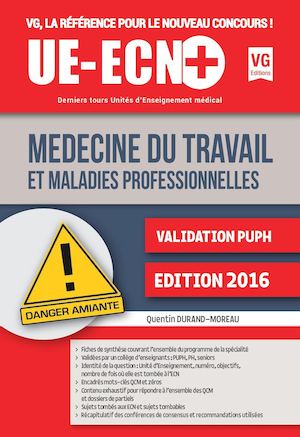 UE ECN+ Médecine du travail 2017